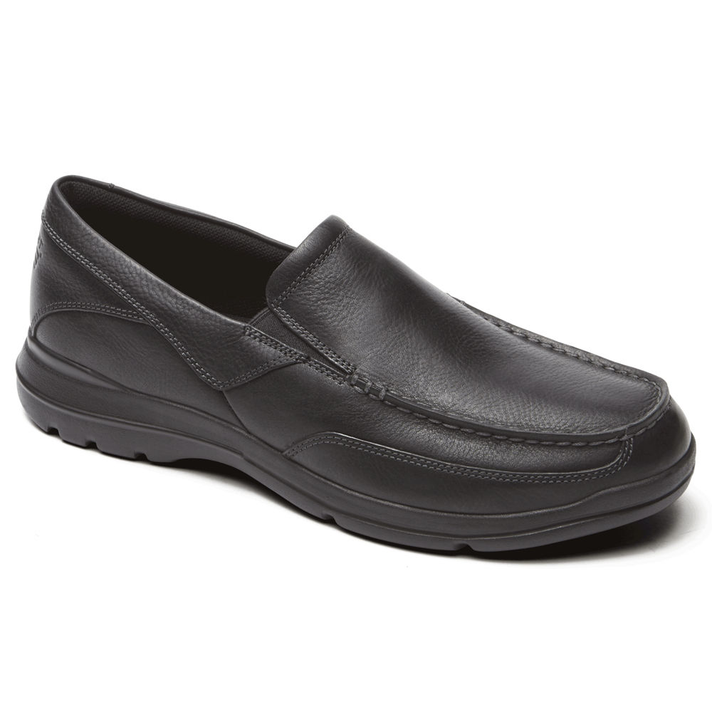 Sapato Vela Rockport Homem Pretas - City Play Two - 70243FKMJ